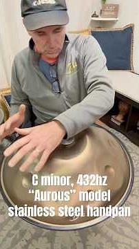 Aurous Stainless Steel Handpan, C Minor 432HZ