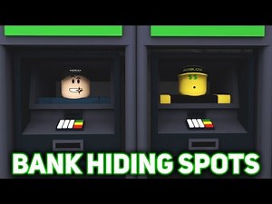 ALL SECRET HIDING SPOT LOCATIONS in NEW BANK MAP! (Murder Mystery 2)