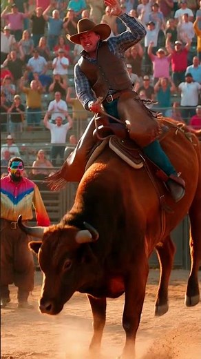 8 Seconds of Survival 😳 | The Most Dangerous Rodeo Sport in America #shorts