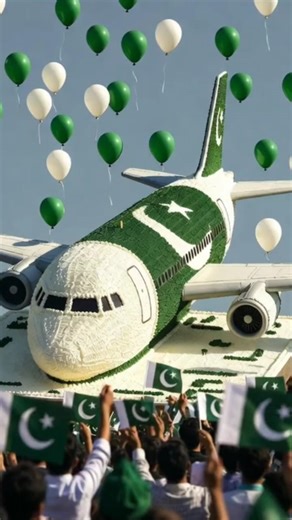 World’s Biggest Airplane Shape Pakistan Flag Cake ✈️🇵🇰 | 14 August Celebration