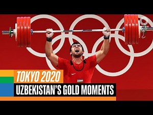 From Bakhodir Jalolov to Akbar Djuraev - enjoy watching Uzbekistan's gold medal moments at #Tokyo2020, accompanied by Uzbekistan's national anthem! Relive more Tokyo 2020 moments here 👉 https://oly.ch/3iDfgCs | Olympics