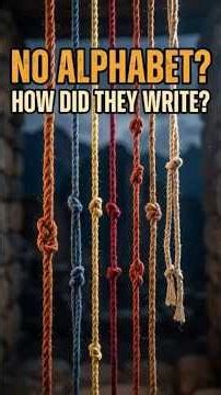 The Lost Language That Used No Alphabet — The Inca Quipu