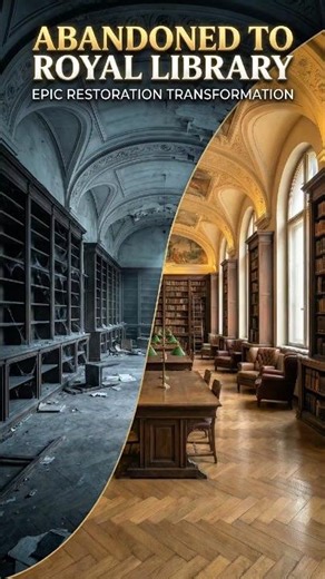 Abandoned to Royal Library 🤯 | Epic Restoration Transformation #luxuryhomestour