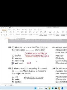 TOEIC PART 5 - VIDEO 02 #msthamtoeic #toeic2023 #luyenthitoeic #toeicmoingay