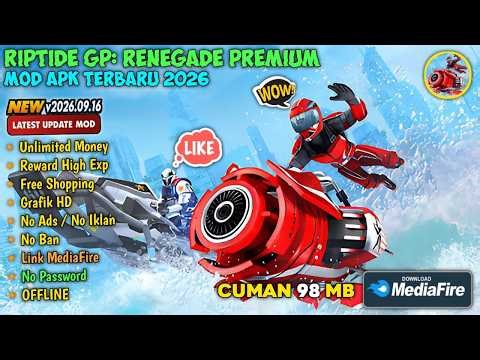 CUMA 98MB! Download Riptide GP: Renegade Premium Mod APK 2026 | No Password & Grafik HD