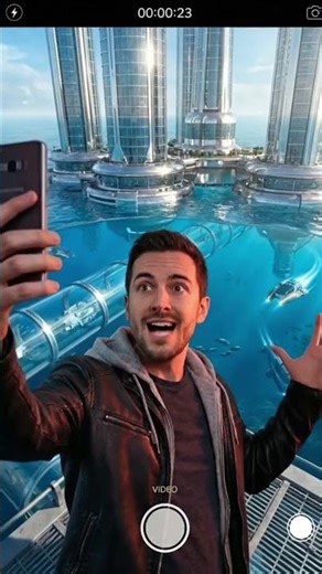 I Visited the Year 3025! Future Vlog 🌌 #timetravel #shorts #youtubeshorts