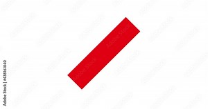 red cross x icon sign animated. no mark animation video 4k