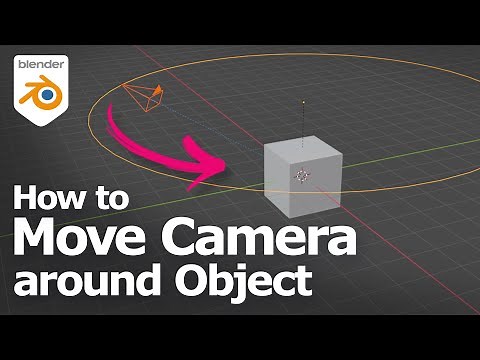 Blender Move Camera Around Object, with Object Constraints Follow Path and Tract To
