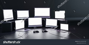 Room With Many Screens: Over 381 Royalty-Free Licensable Stock Illustrations & Drawings | Shutterstock