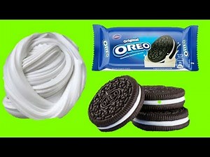 OREO BISCUIT SLIME | How to make slime with oreo biscuit and water | NO BORAX SLIME RECIPE