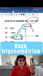 Integral de seno de x — Pregunta UNAM para admisión 2026