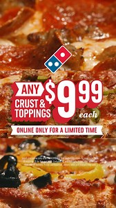 Build your dream pizza  just $9.99 for a limited time only | Domino's Pizza | Facebook