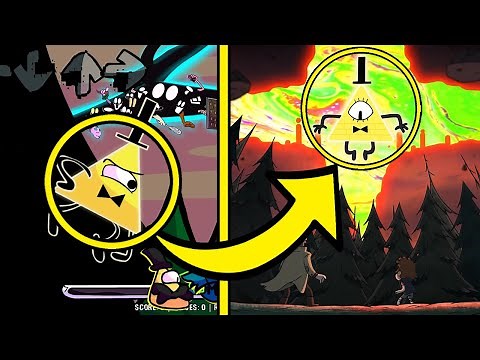 References in FNF Pibby VS Corrupted Bill Cipher | Pibby Gravity Falls | Learning with Pibby