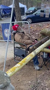 Post by Tracey Outlaw While Harvey recovers, I’ll continue with his page “take-over” and offer up a few Barkley updates…. Will call this one “Manning the Gate.” And yes, even legends needs sleep. It’s also what entertainment looks like at camp while everyone awaits the return of the runners. Video: Judd Poindexter #BM100 #BarkelyMarathons 2XU Newton Running Tailwind Nutrition | Harvey Lewis - Ultra Runner