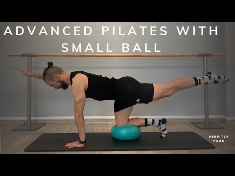 advanced pilates with small ball