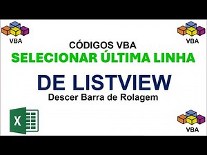 Selecionar Última Linha de Listview Excel VBA ao Iniciar Formulário