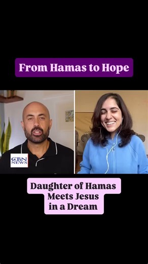 9.5K views · 67K reactions | Raised in hatred and fear as the daughter of a Hamas founder and wife of a Hamas member, she had a miraculous dream of Jesus saying, “You are my daughter, don’t be afraid,” changing her life forever. | Jerusalem Dateline | Facebook