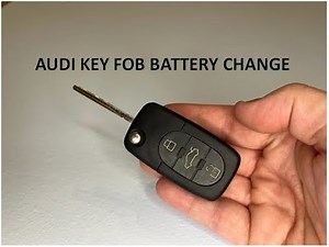 How to replace the key fob battery in an Audi A3