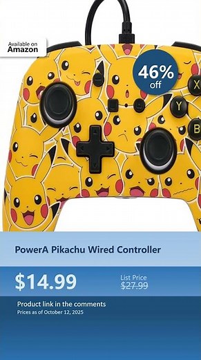 PowerA Pikachu Wired Controller