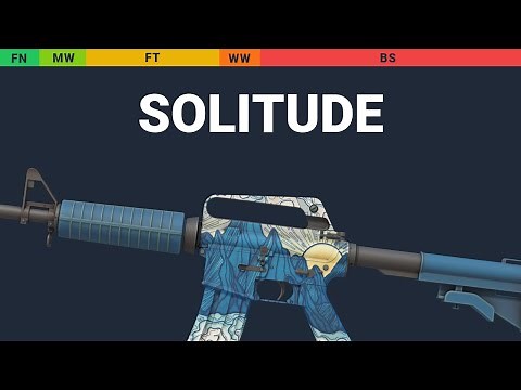 M4A1-S Solitude - Skin Float And Wear Preview