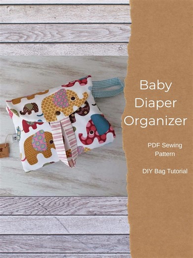 Baby Diaper Organizer Sewing Pattern, Portable Nursery Caddy (PDF Pattern) - Etsy Canada