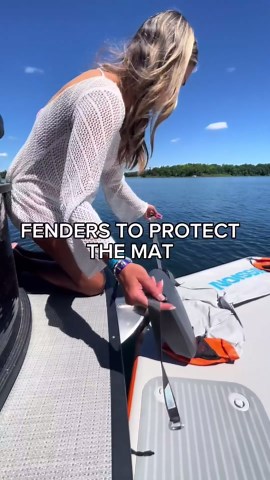 MISSION Boat Gear Reef Deck: Inflatable Swim Platform Water Lounger (13' x 6'4" x 6")