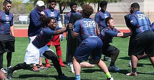 Building an offensive line: teaching the stretch play