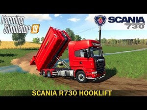 Farming Simulator 19 - SCANIA R730 HOOKLIFT Building a Bridge