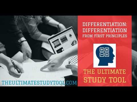 Differentiation: Differentiation From First Principles Explained From Basics | A Level Maths