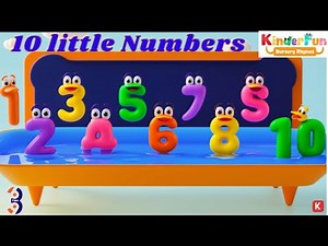 Ten Little Numbers Jumping on the Bed | Learn Counting 1-10 | Kids Songs 3 Minutes