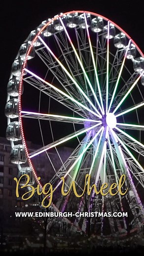 Experience the magic of Edinburgh’s Christmas from high above 🎡 Book your tickets for the Big Wheel now from www.edinburgh-christmas.com/whats-on/big-wheel Tickets are valid for any time on the date booked, one ride per ticket. Queues can be expected at peak times, so plan your visit accordingly! | Edinburgh's Christmas