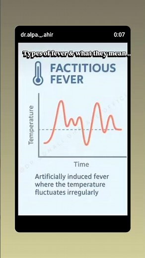 types of fever & what they mean..!🩺✅#medicalreels# doctor reel # clinicalbasics# @dr alpa .ahir