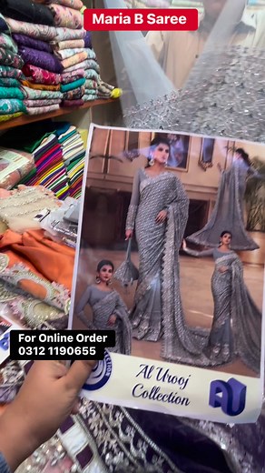 Maria B Saree 70%Flat Sale #designer #sareefashion #mariabsaree #designerwear #weddingdresses #fbreels #fbreelsfypシ゚viral #viralvideo #reels #fancydress #viralreelsfacebook | AYSHA KHAN Complete lifestyle