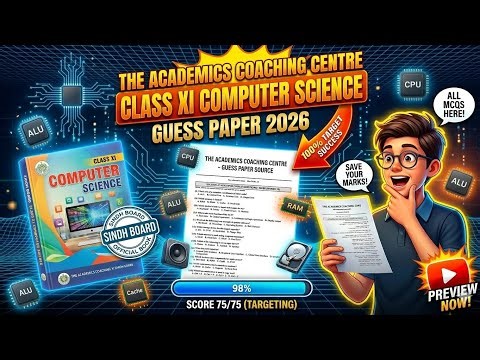 Class XI Computer Science | Guess paper 2026 
