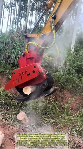 Unstoppable Hydraulic Tree Shear Operations in the Forest