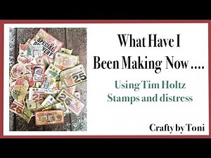 What Have I Been Making Now !!! Christmas Ephemera Using **TIM HOLTZ** Stamps ......