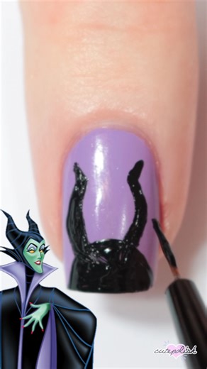 Maleficent Nail Art #nailart #disney | cutepolish