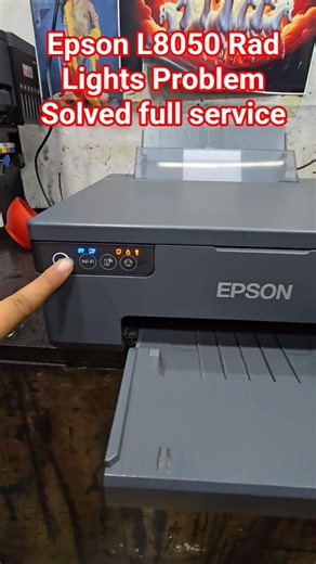 Epson L8050 Rad Lights Problem Solved full service #epson #services #printersupportsoftware