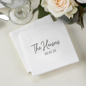 Custom Wedding Napkins, Personalized Paper Napkins, Custom Napkins, Wedding Napkins, Bridal Shower Napkins, Custom Wedding Essentials Napkin - Etsy