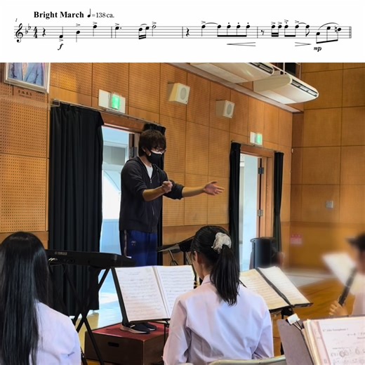 March Blue Spring #brassband #windensemble