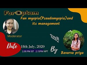 Fun myopia (Pseudomyopia)and its Management-(ForOptom Student presentation)