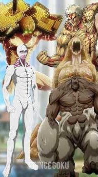 Eren Kruger & Warhammer Titan VS Armored Titan, Ymir & Beast Titan🔥😱 | AOT Crossover PNG Battle#eren