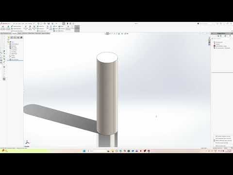 SolidWorks for Beginners: Cylinder Modeling, Material Setup & Drawing Creation-1