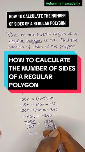How to Calculate the Number of Sides of a Regular Polygon