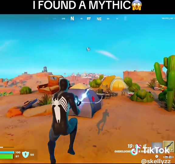 Discovering a Mythic in Fortnite Gameplay