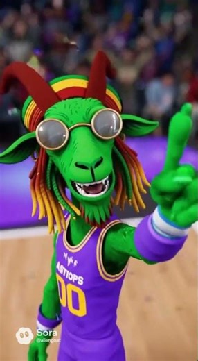 Oddly Satisfying: Alien Goat ✨👽🐐 | #OddlySatisfying #AlienGoat #basketball