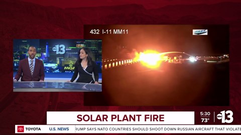 Tesla battery fire at Boulder City solar facility burns for hours, prompts multi-agency response