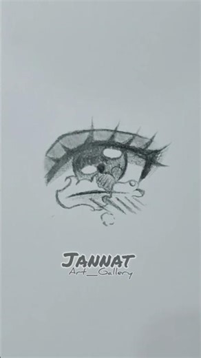 Drawing crying anime eye ✨ #drawing #crying #anime #art #sketch #JannatArt_Gallery07