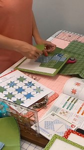 We kicked off the Piece and Sampler Quilt Along, and here is how I got started! ✂️ I started by cutting all of my blocks! Each block is now organized on its own design board, so I can quickly grab and sew, grab and sew, and repeat. Next, I will sew the Hovering Hawks Block and an Album Star Block. Are you sewing along with us? Let me know how you get started. Do you begin diving right in and sewing the first block, or do lots of prep work and cut everything? Watch more on the Fat Quarter Shop Yo