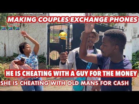 Making couples switching phones for 60sec 🥳( 🇿🇦SA EDITION )| new content |EPISODE 53 |